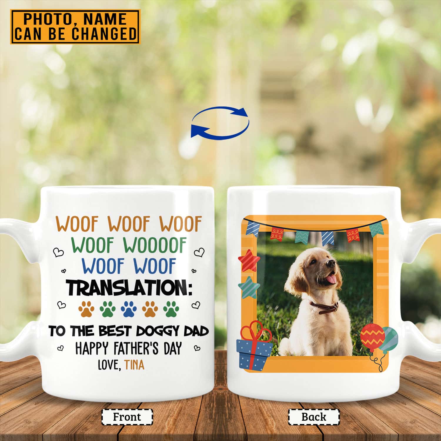 5VT. To The Best Doggy Dad mug mk1