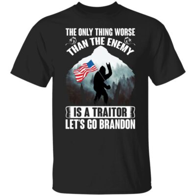 2VT. Bigfoot The Only Thing Worse 3, Black, Unisex T-Shirt