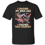 1VT. I Crashed My Bike 3, Black, Unisex T-Shirt 1VT. I Crashed My Bike 3, Black, Unisex T-Shirt