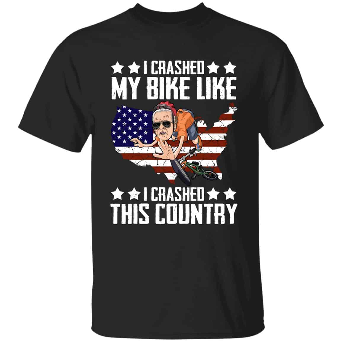 1O. Crashed My Bike 3, Black, Unisex T-Shirt 1O. Crashed My Bike 3, Black, Unisex T-Shirt