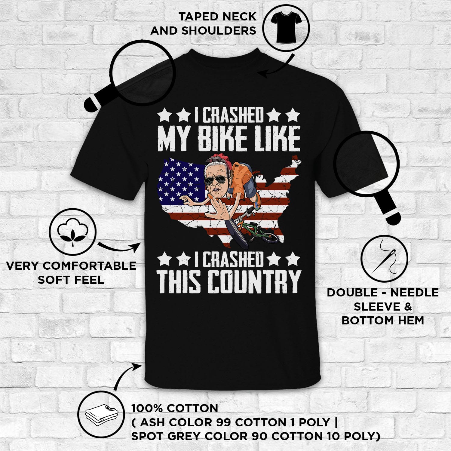 T-Shirt Key Features Mockup
