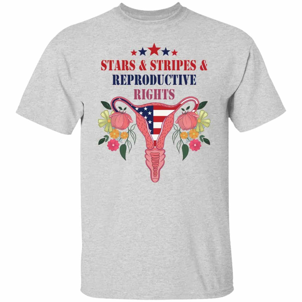 4O. Reproductive Rights 3, Ash, Unisex T-Shirt