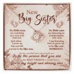 New Big Sister My Little Eyes Are Watching All You Say And Do Pendant Necklace - Big Sister Gift From New Baby