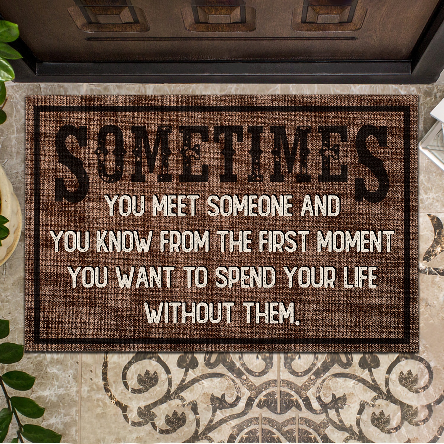 10P. Someone find someone Doormat mockup 15