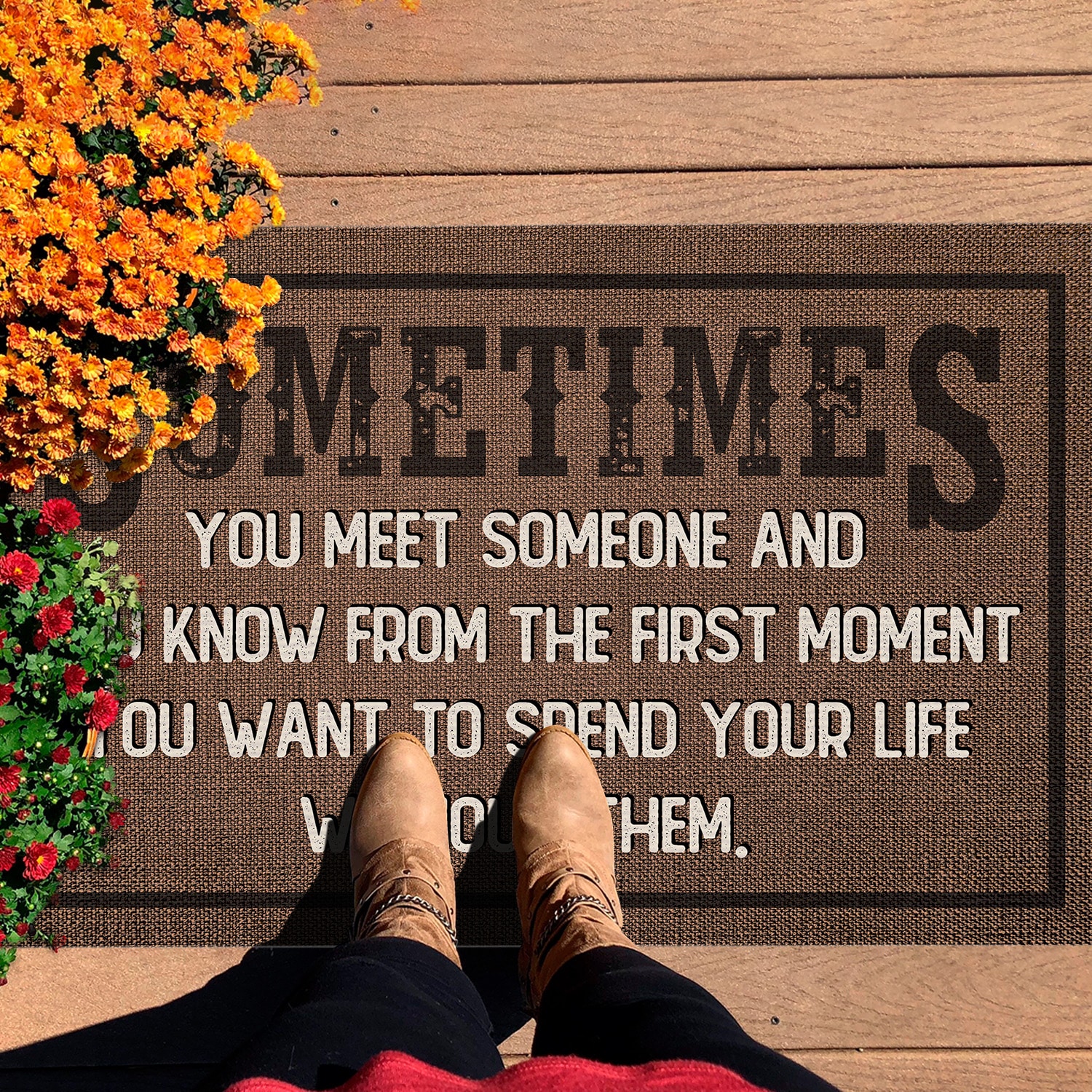 10P. Someone find someone Doormat mockup 7