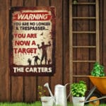 5VT. Warning You Are No Longer (Sample Design 1) Metal Sign Mockup 12