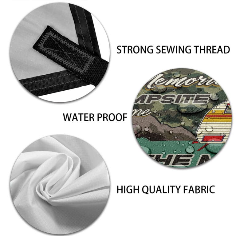 Personalized Camper Camping Tent Tarp Making Memories One Campsite All