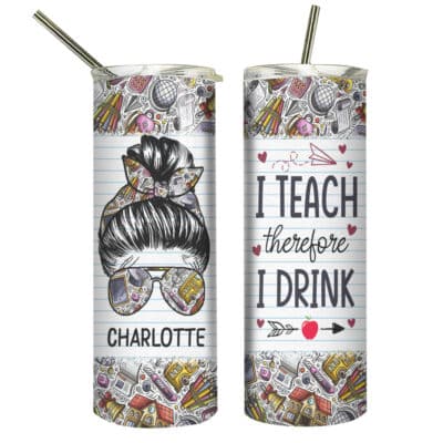 20 oz. Glitter Skinny Tumbler