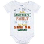 Personalized Onesie, White, Baby Onesie - 12 Month