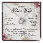 To My Future Wife From Future Husband Message Card Pendant Necklace Jewelry - Love Couple Christmas Gifts for Wife