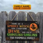 1VT. Home Of A Spooky Witch door sign mk3