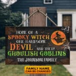 1VT. Home Of A Spooky Witch door sign mk4