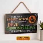 1VT. Home Of A Spooky Witch door sign mk5