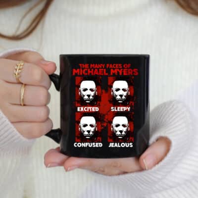 Many Faces of Michael Myers Halloween Horror Movies Coffee Mug Cups