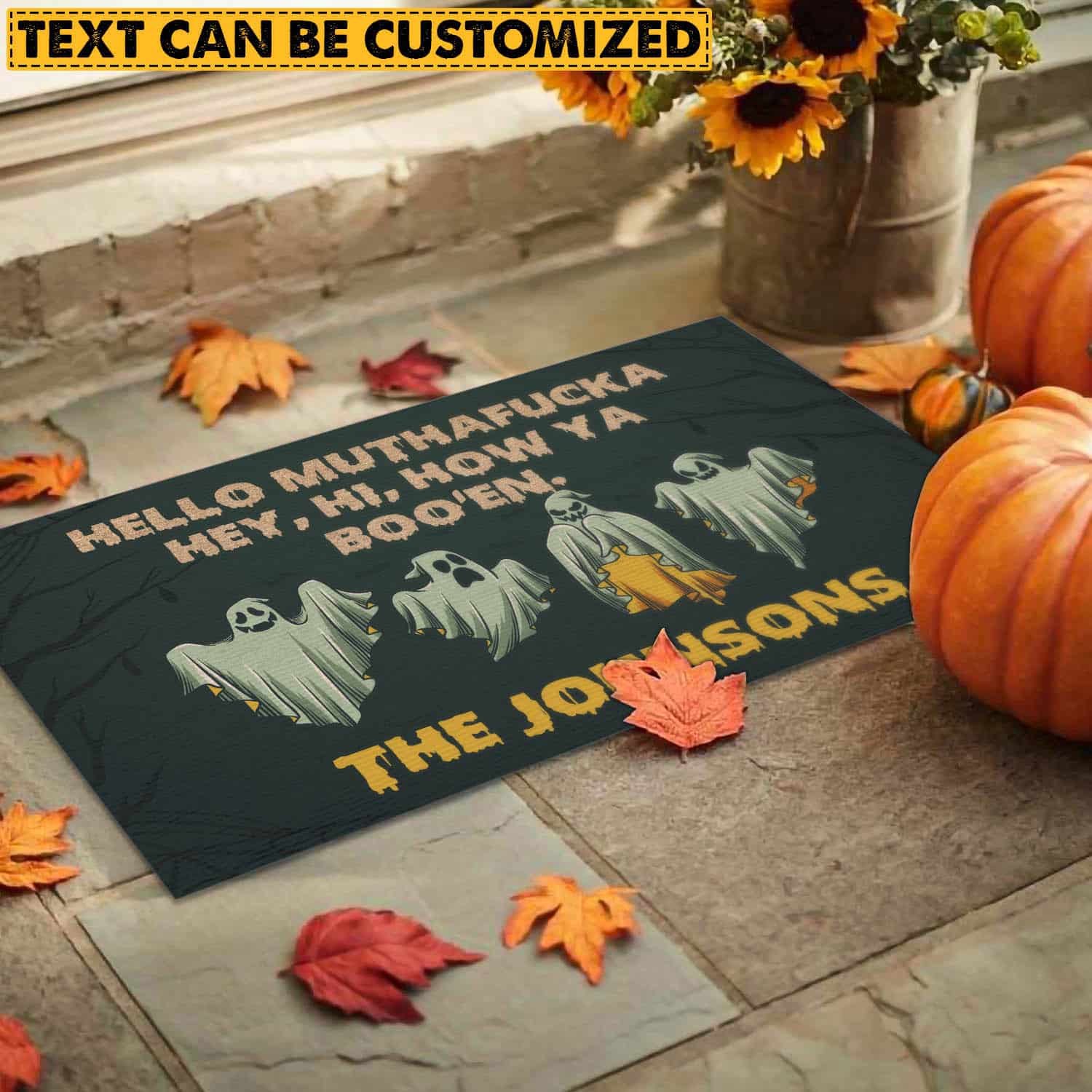 Doormat mockup 3 1VT. Hello Muthafucka