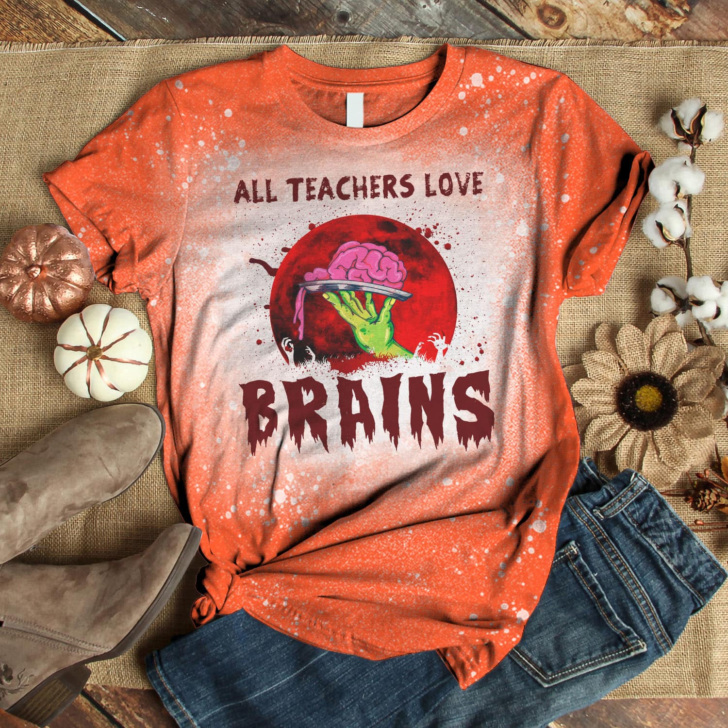 4VT. Teachers Love Brains shirt mk2
