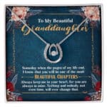To My Beautiful Granddaughter Someday When The Pages Of My Life End Pendant Necklace - Granddaughter Necklace Gifts
