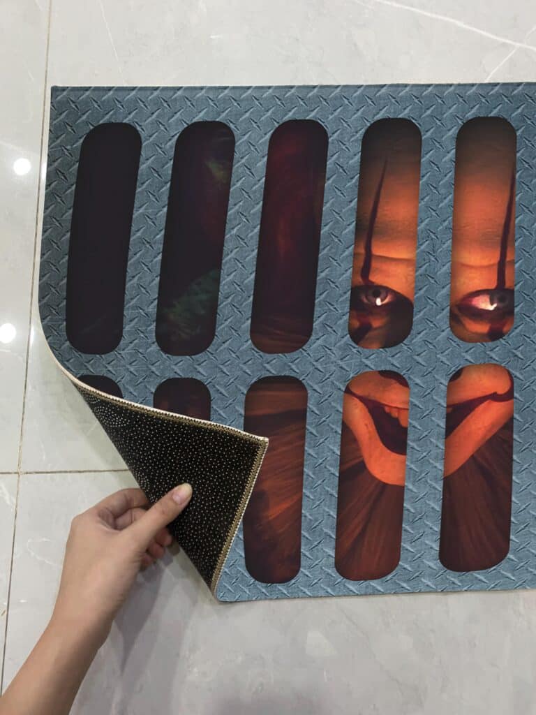 Spirit Halloween Pennywise Doormat Spooky Clown Area Rug Door Mats Indoor Outdoor