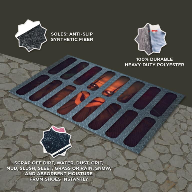 Spirit Halloween Pennywise Doormat Spooky Clown Area Rug Door Mats Indoor Outdoor