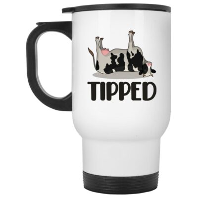 14 oz. White Travel Mug