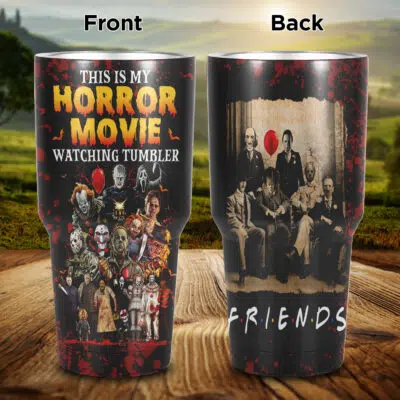 This Is My Horror Movie Watching Tumbler Cup - Horror Movie Insulated Tumbler Cup With Lid