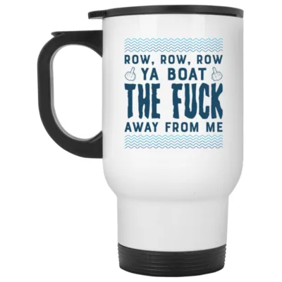 14 oz. White Travel Mug