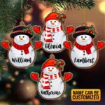 2023 Personalized Ornament Snowman Expecting Family Christmas Tree Ornament - Customized Christmas Decoration Ornament