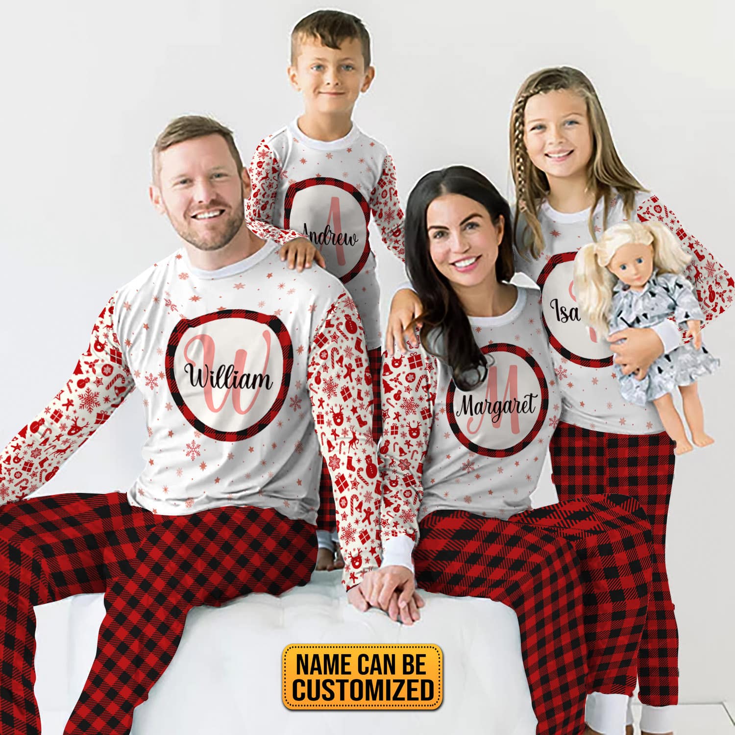 Family Pajamas Set Mockup 2