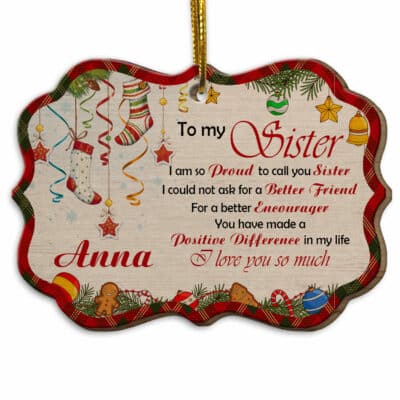 Wood Medallion Ornament