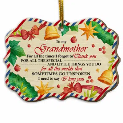 Wood Medallion Ornament