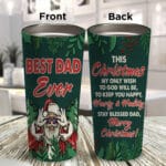 Dad Christmas Tumbler Gifts, Best Dad Ever Insulated Tumbler Cup With Lid, Christmas Dad Insulated Travel Coffee Mug
