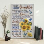 To My Lovely Daughter Someday When The Pages of My Lifes End Canvas Poster - Daughter Gifts Wall Arts Decor