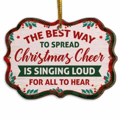 Wood Medallion Ornament