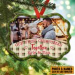 Personalized Our First Christmas Together Benelux Shaped Medallion Christmas Ornament Keepsake