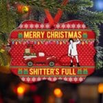 Merry Christmas Shitter's Full Medallion Christmas Ornament