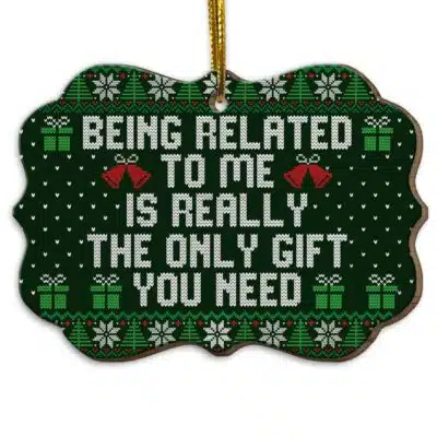 Wood Medallion Ornament