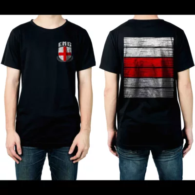 National England Flag Football Jersey English Soccer Fan Women Men Kid 2 Sided T-Shirt