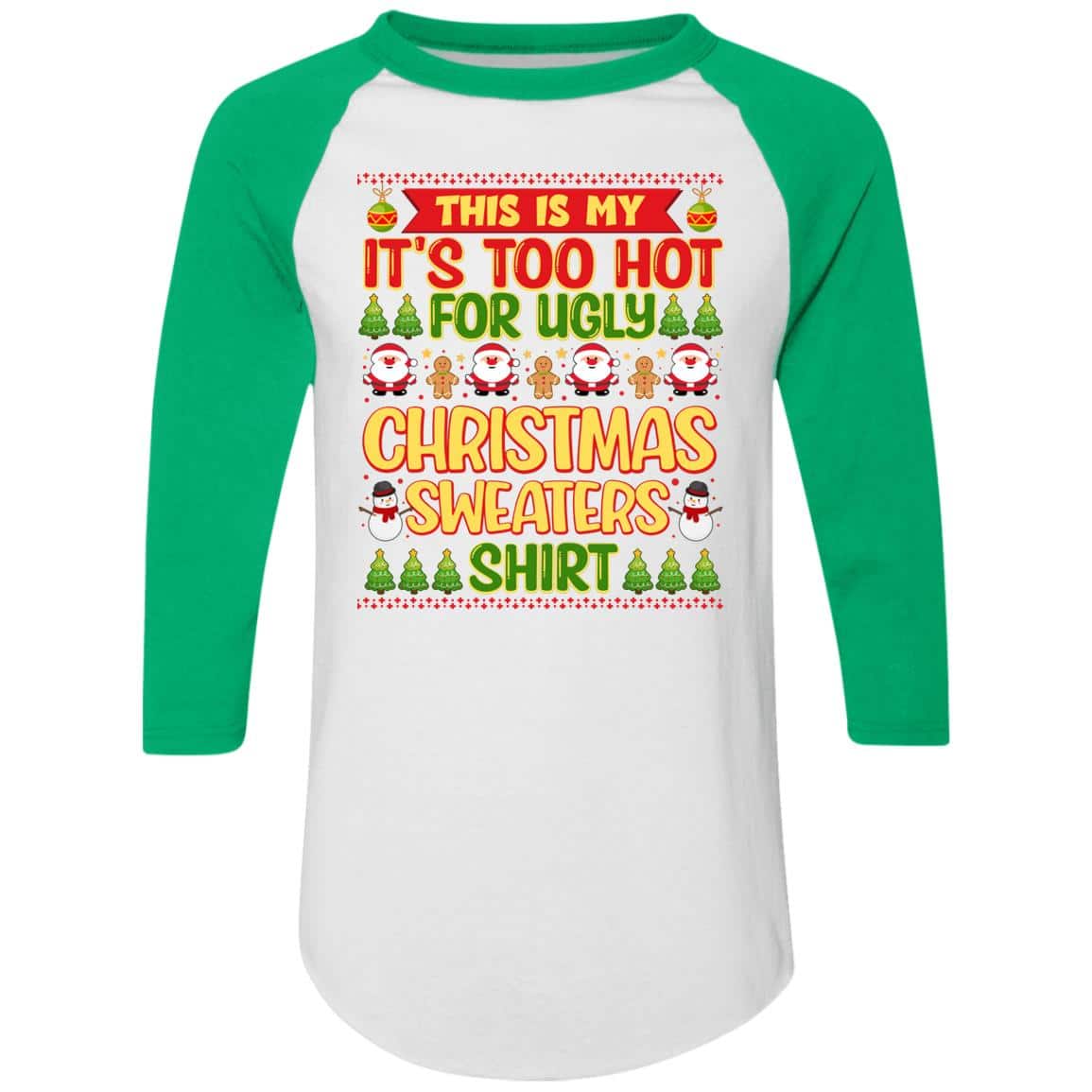 RAGLAN Template (OFFICIAL), White/Kelly, Raglan Jersey RAGLAN Template (OFFICIAL), White/Kelly, Raglan Jersey