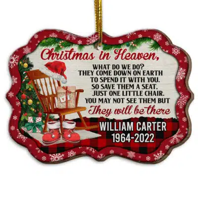 Wood Medallion Ornament