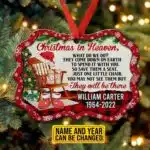 Personalized Christmas in Heaven Ornament Memorial Benelux Ornament - Best Gifts for Christmas - Christmas Ornaments