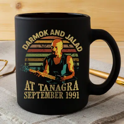 Alternative view of Darmok and Jalad at Tanagra September 1991 Vintage Retro Coffee Mug - Beer Stein