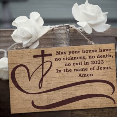 May Your House Have No Sickness No Death No Evil In 2023 Door Sign - In The Name Of Jesus Amen Doorsign