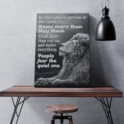Alternative view of Be The Calmest Person In The Room Know More Than They Think Wall Art - Framed Canvas - Unframed Poster
