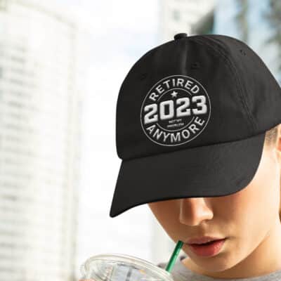 Alternative view of Retired 2023 Not My Problems Anymore Hat for Women Men - Retirement Gifts 2023 Embroidered Baseball Cap
