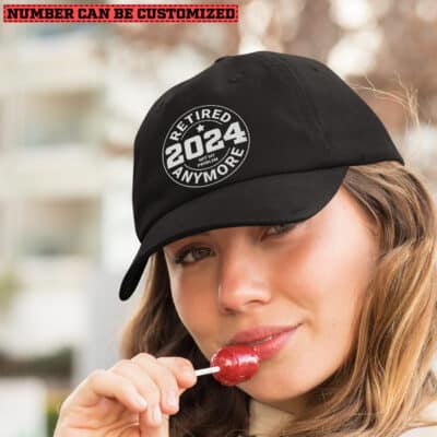 Alternative view of Retired 2024 Not My Problems Anymore Hat for Women Men - Retirement Gifts 2024 Embroidered Baseball Cap