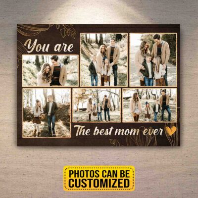 Alternative view of You Are The Best Mom Personalized Photo Canvas Wall Art - Mothers Day Gift Best Mom Poster