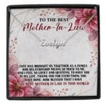 To The Best Mother In Law Jewelry Custom Name Necklace Love Knot Alluring Necklace - Mother-in-Law Gifts