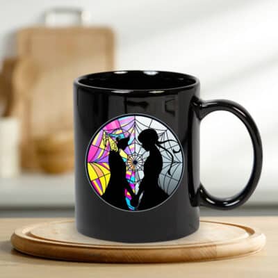 Alternative view of Wednesday Addams Mug - The Addams Family Coffee Mug Cup - Nevermore Academy Goth Mug