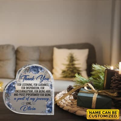 Alternative view of Personalized Thank You for Listening For Guidance Acrylic Plaque - Custom Thank You Gift - Thank You Keepsake