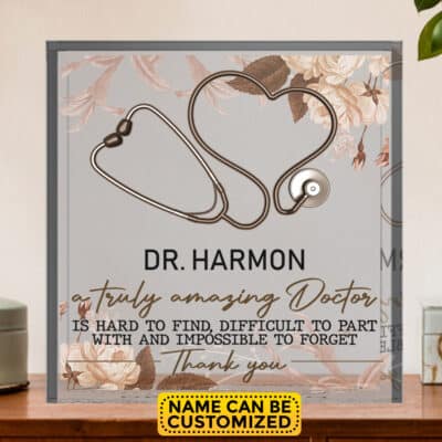 Personalized Thank You Gift for Doctor Acrylic Plaque Thank You Dr Keepsake - Custom Doctor Gifts